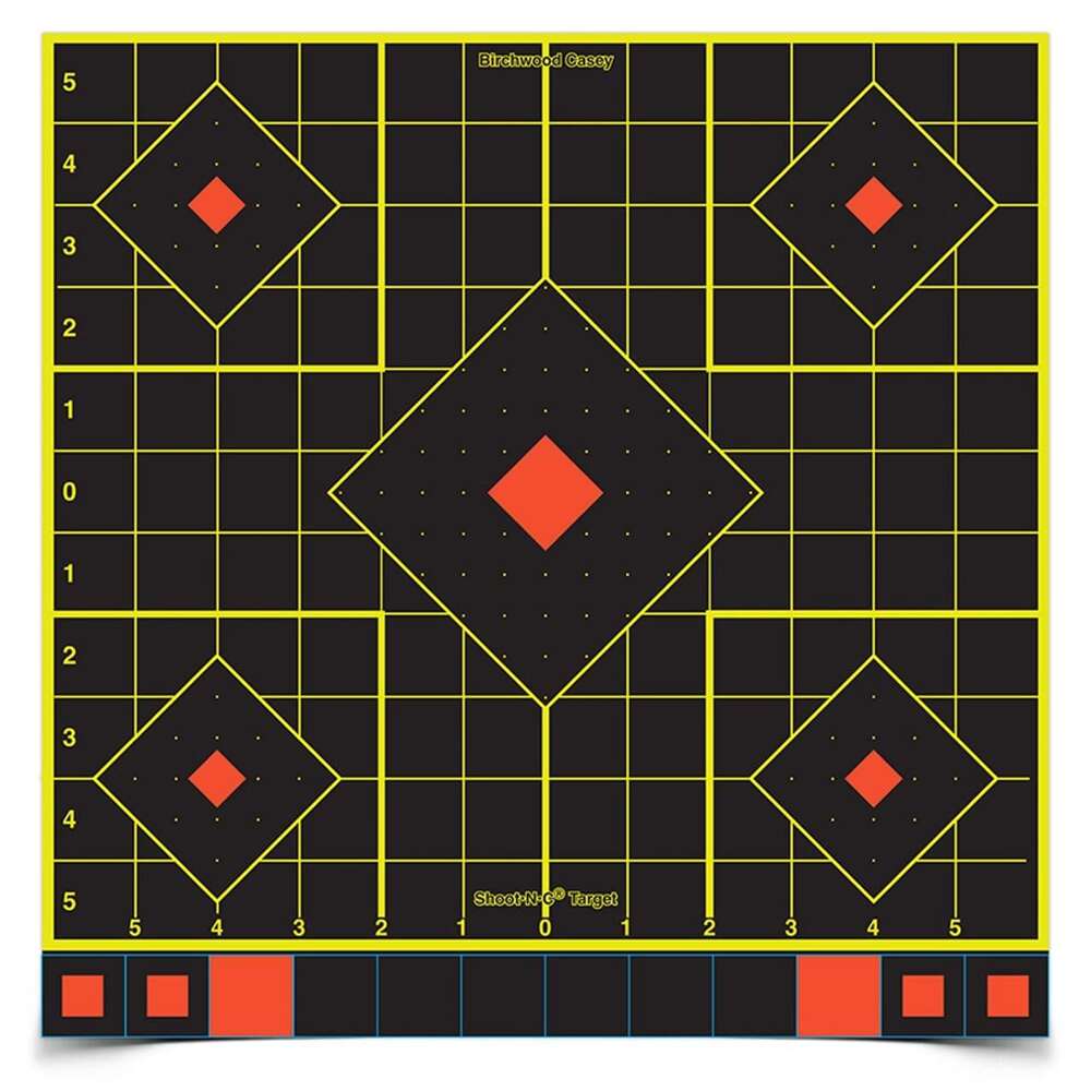 Targets Birchwood Casey Ready Series SHOOT-N-C 12" SIGHT-IN TARGET 100 SHEET PACK